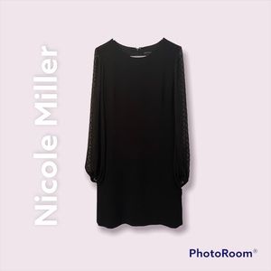 Ann Taylor - Black Dress - sheer sleeves